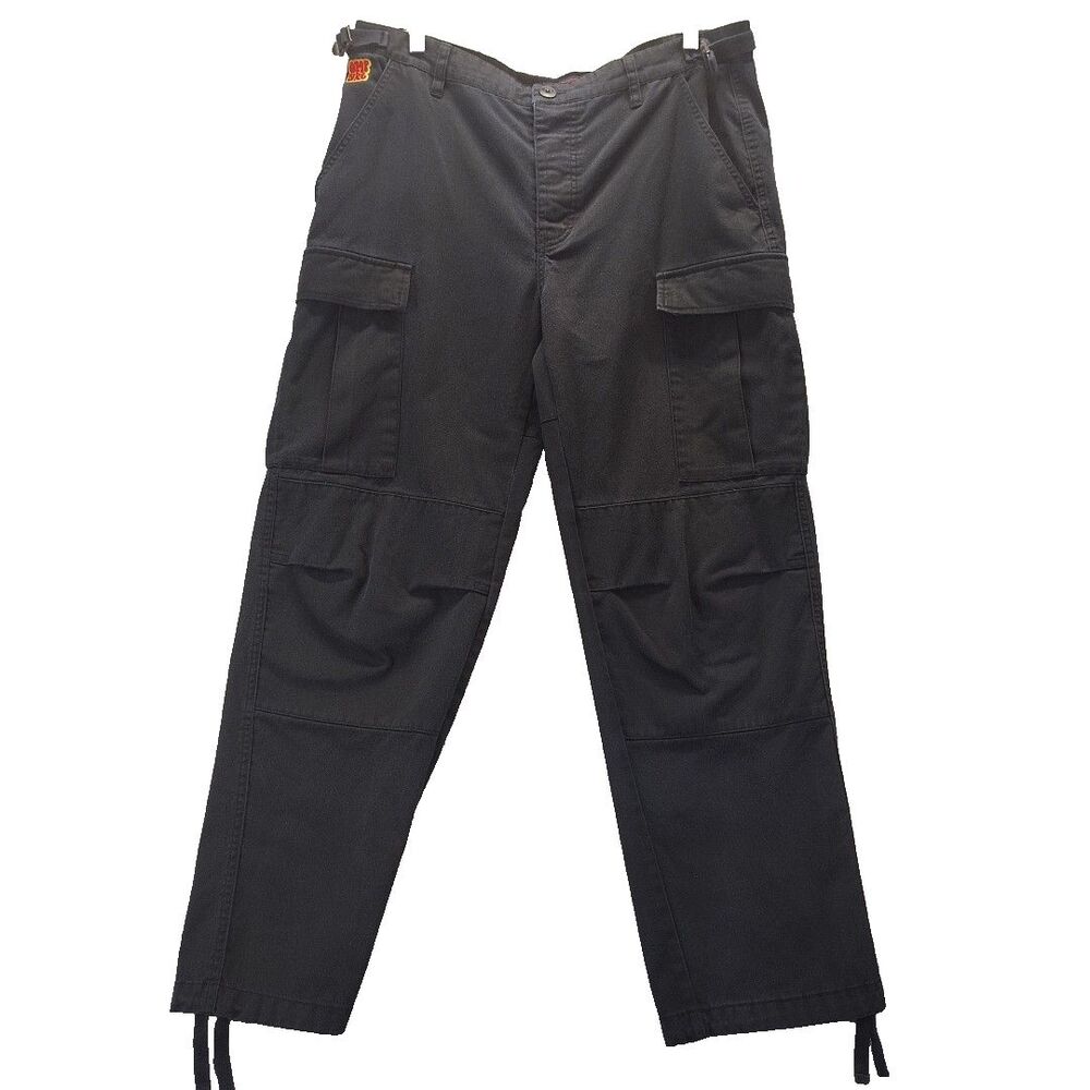 EMPYRE Pants Mens 32x28 Black Utility Pockets Adjustable Waist Workwear Cargo